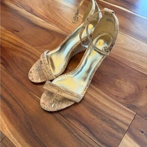 Lilly Pulitzer Tan Cork Heels